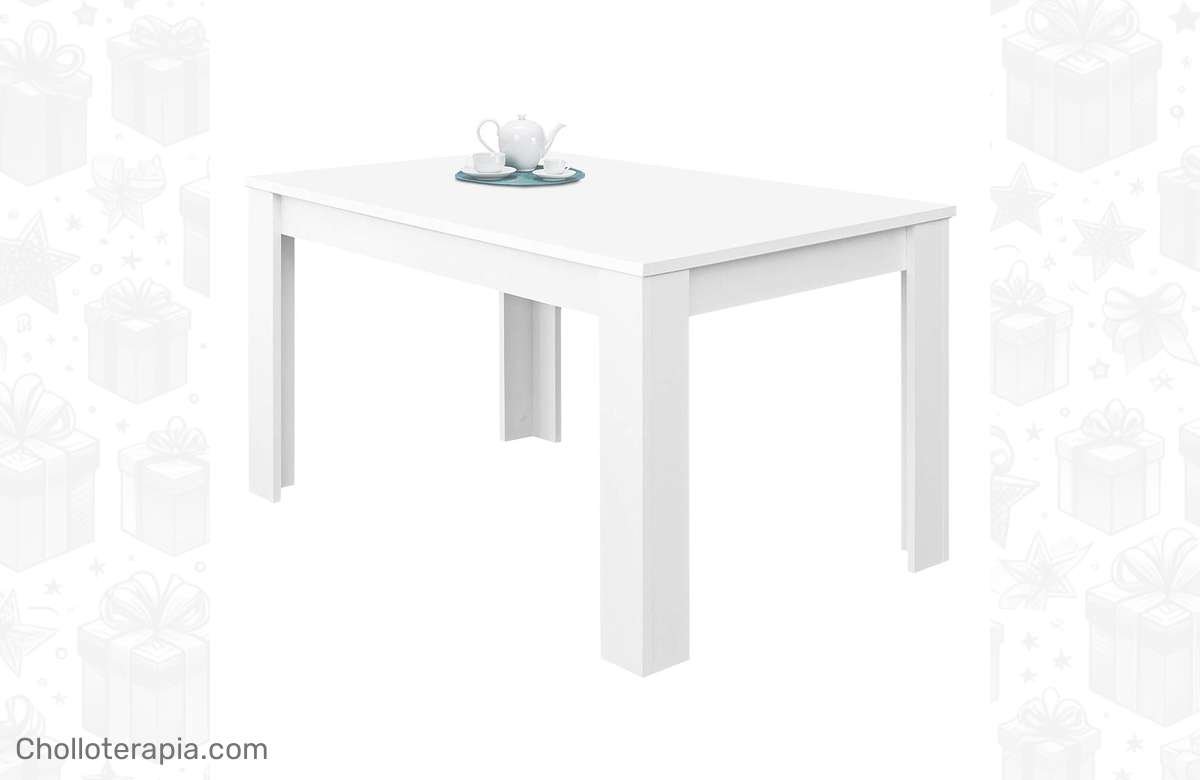 ¡Mesa de comedor extensible Kendra 123 de Duehome a precio de locura! ¡No te lo pierdas!