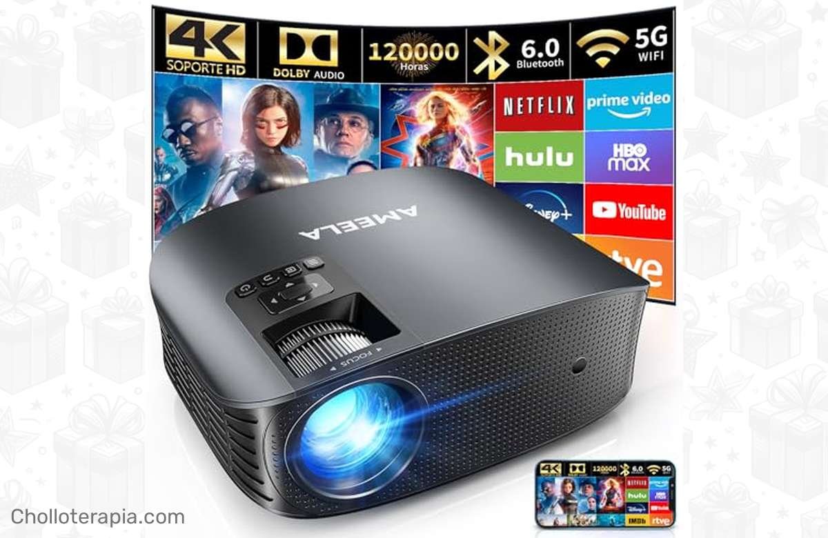 ¡No dejes escapar este 56% OFF en el proyector 4K con WiFi y Bluetooth! ¡Disfruta de cine en casa al mejor precio!