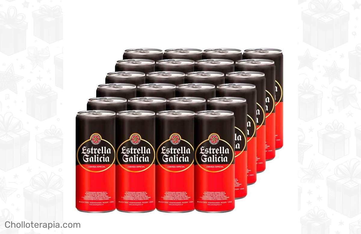 ¡No te lo pierdas! Pack de 24 Latas de Estrella Galicia Especial al mejor precio del mercado. ¡Hazte con él ya y disfruta de la cerveza más premium!