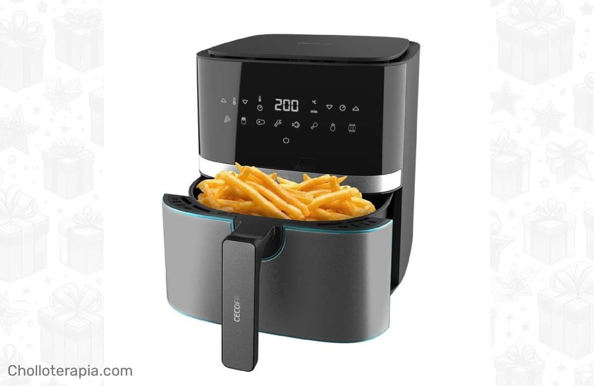 ¡No te quedes sin la Freidora sin aceite Cecofry Full InoxBlack 5500 Pro y saborea la comida más saludable y deliciosa!