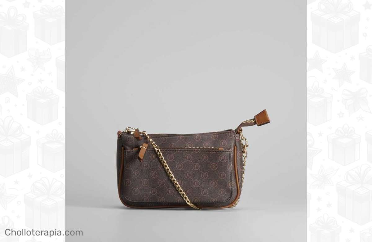 ¡No te quedes sin la bandolera monograma marrón de PICCOLA PIU a precio de infarto!