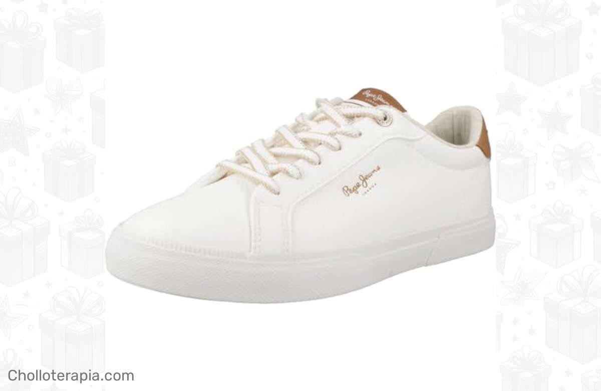 ¡No te quedes sin tus Zapatillas Pepe Jeans Kenton MAX W en blanco!