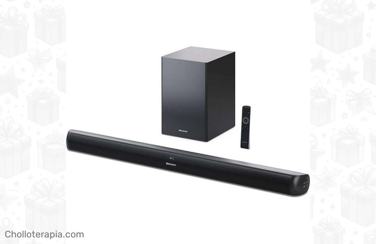 ¡No te resistas! Barra de sonido Sharp HT-SBW202 de 200W con subwoofer, ¡solo por hoy a precio de locura!