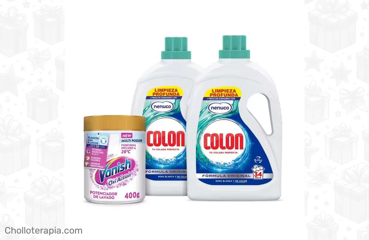 ¡Oferta increíble! Colon Nenuco Detergente Gel 68 lavados + Vanish Quitamanchas Pink/White: la solución para una colada impecable