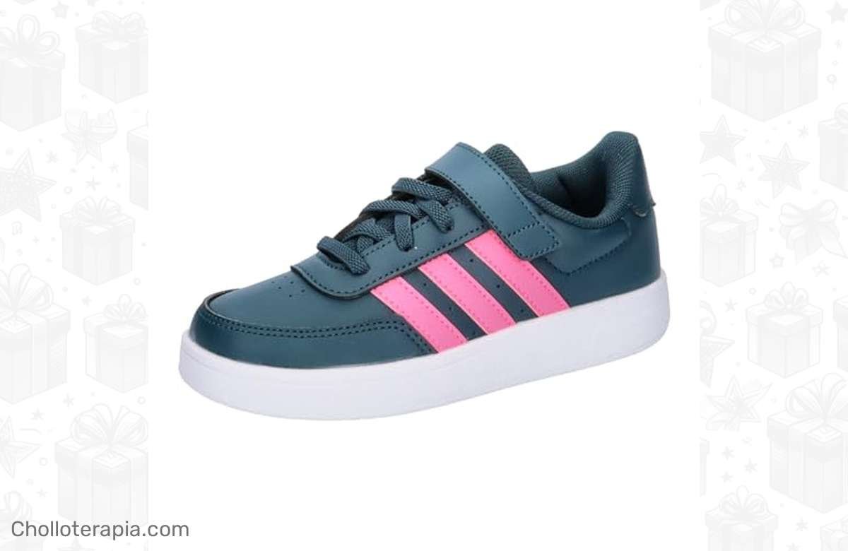 ¡Oferta insuperable! adidas Breaknet Lifestyle Court Elastic Lace And Top Strap, Sneaker Unisex niños a precio de regalo ¡No te lo pierdas!