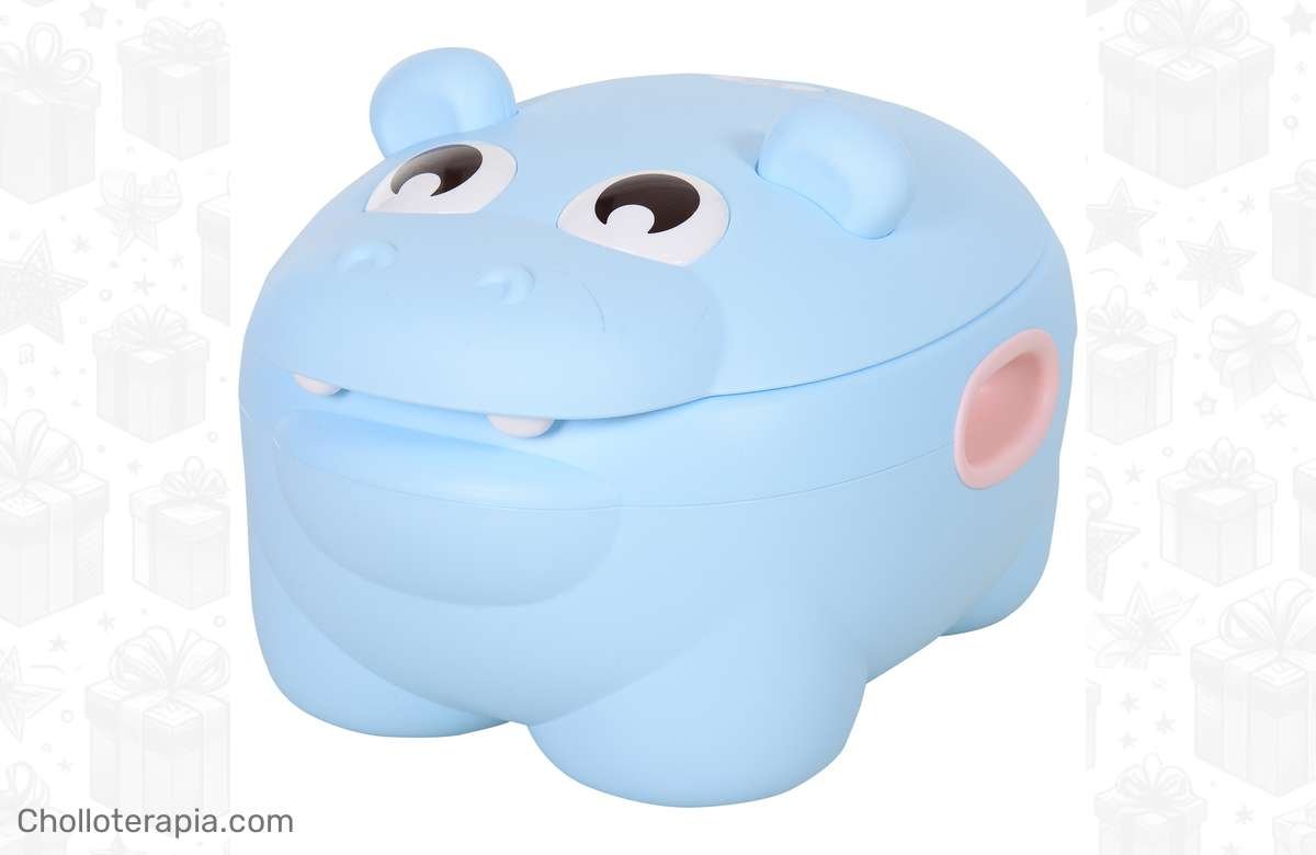 ¡Oferta única! Orinal infantil en forma de hipopótamo a precio de risa.