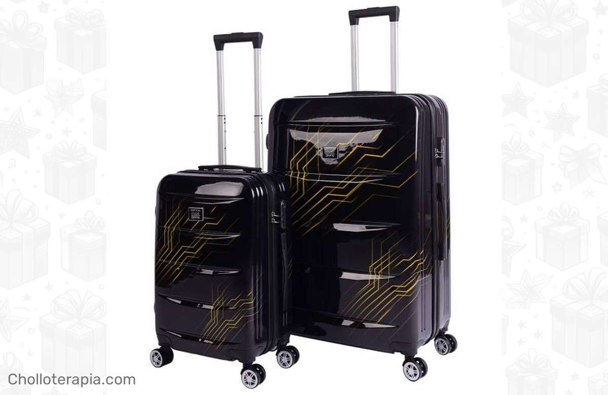 ¡Oferta única! Set de 2 maletas Vertical Studio x Crypto Bull Run 20 28. ¡No te lo pierdas!