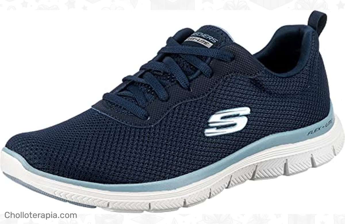 ¡Renueva tu calzado con Skechers Flex Appeal 4.0 Brilliant View en Navy Blue! ¡Oferta única!