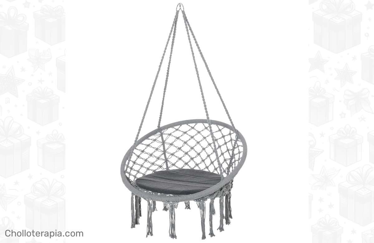 ¡Renueva tu espacio con nuestra silla colgante de lujo!