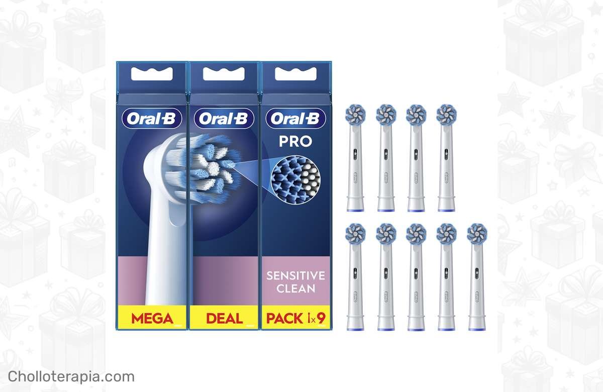 ¡Renueva tu sonrisa con este pack de 9 cabezales de recambio Oral-B Pro Sensitive Clean a precio de infarto!