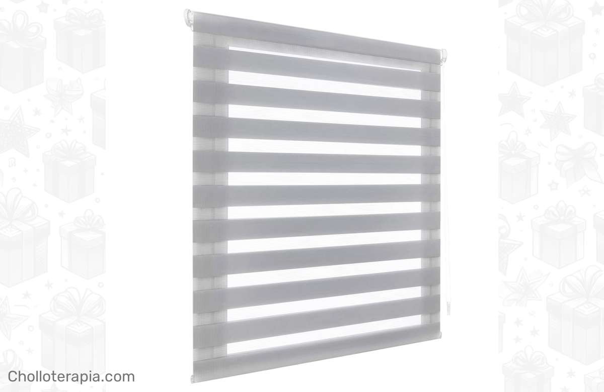 ¡Renueva tus ventanas con un Estor Enrollable de Doble Capa Noche y Día! ¡Instalación rápida y efecto translúcido y oscurecido!