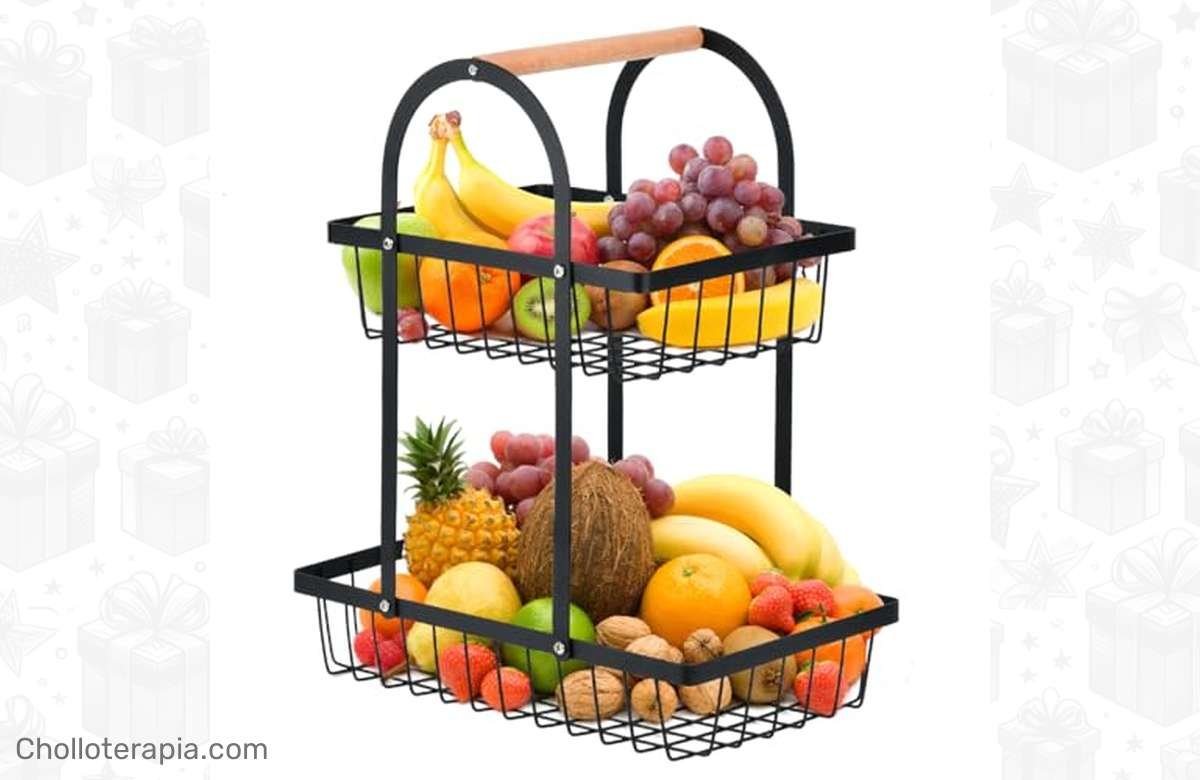 Aprovecha al máximo tu espacio con los DODUOS Fruteros de Cocina 2 Pisos