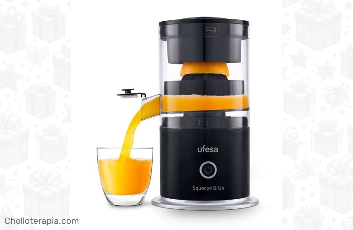 Aprovecha el descuento en el exprimidor eléctrico recargable Ufesa Squeeze & Go