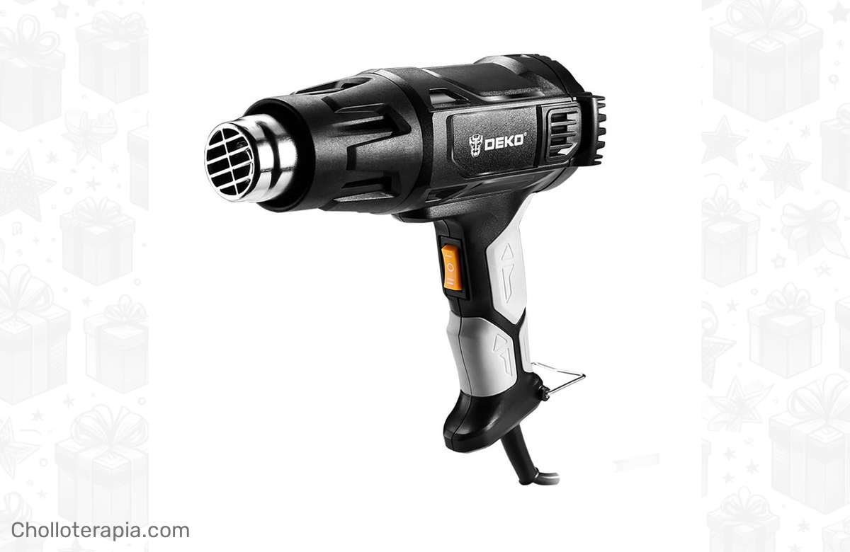 Aprovecha la oferta del día: Pistola de aire caliente Drysartii con boquillas ajustables, ¡ideal para tus proyectos DIY!