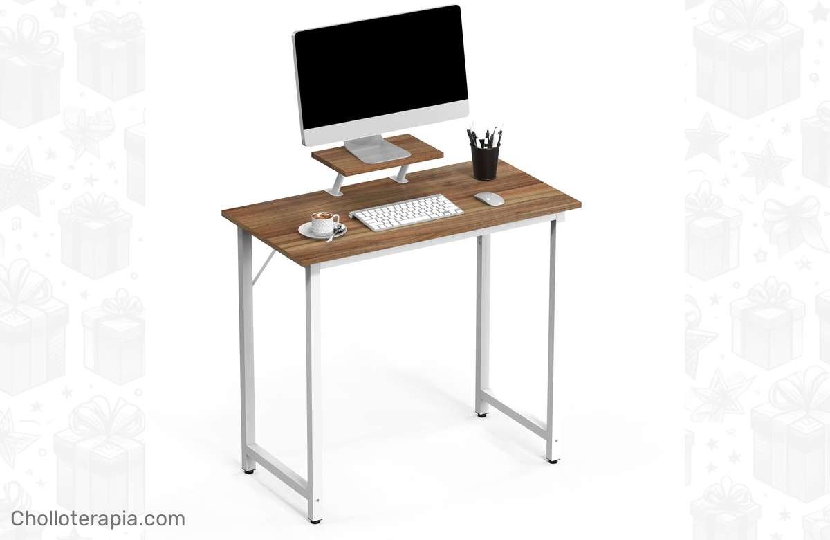 Consigue tu escritorio de oficina ideal con montaje extraíble en marrón negro roble ¡No te lo pierdas!