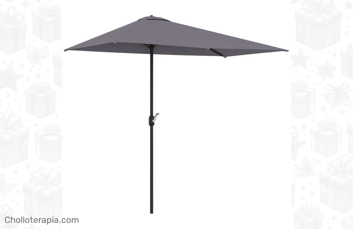 Descuento bomba: ¡Sombrilla para pared con manivela y mástil de metal! ¡No te quedes sin la tuya!