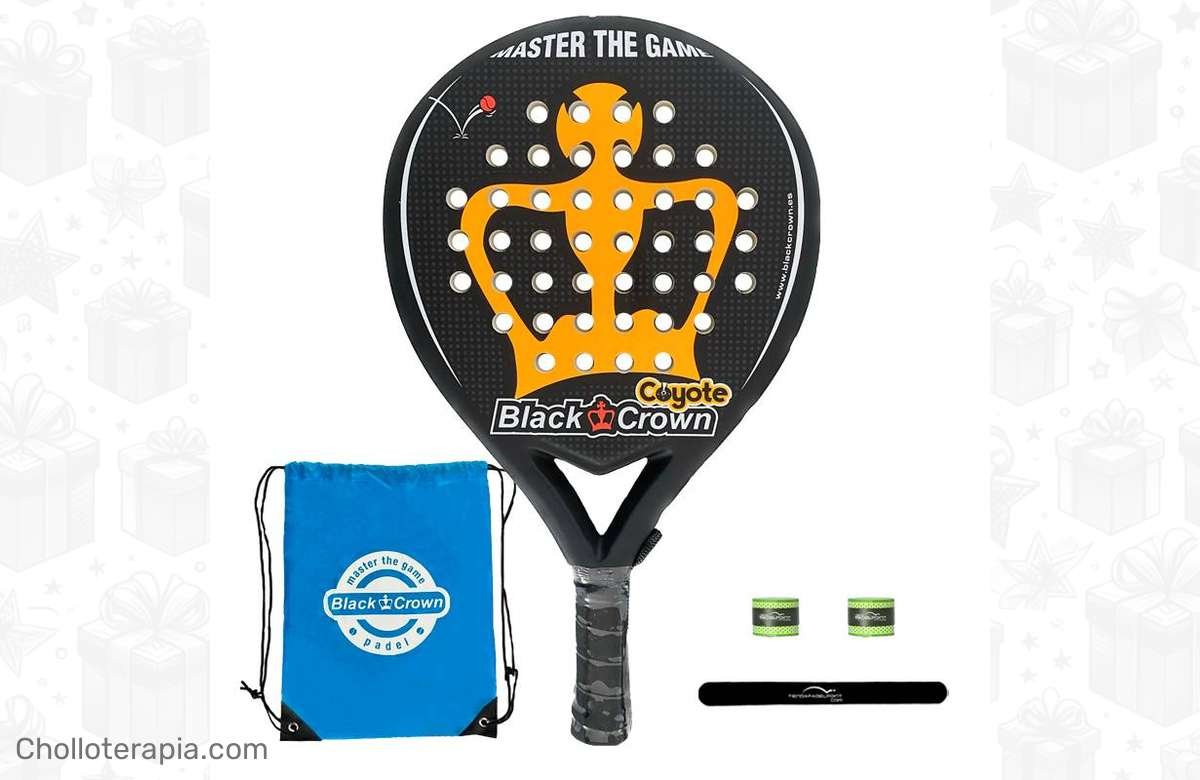 Descuento único en Pala de Padel Black Crown Coyote, ¡aprovecha ya!