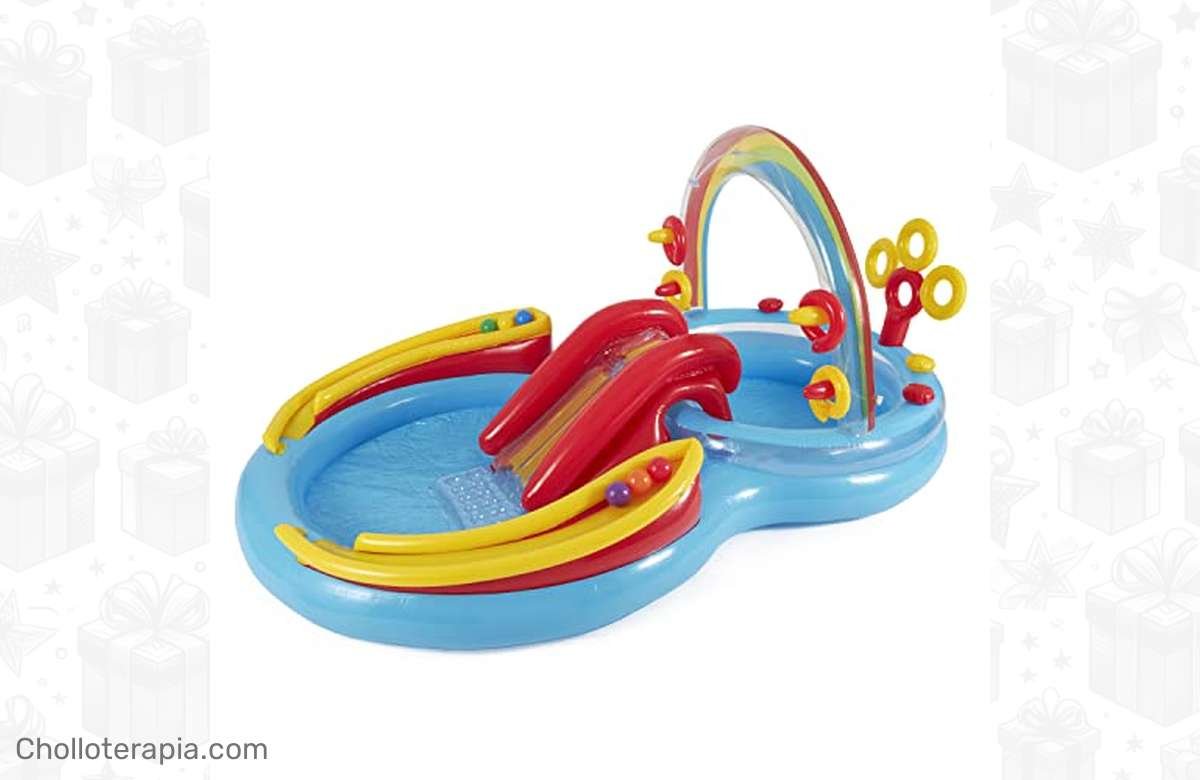 No te pierdas esta ganga: Centro de juegos hinchable Intex – arco iris ¡Solo por tiempo limitado!
