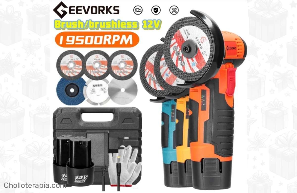 ¡Ahorra dinero con la amoladora angular Geevorks a mitad de precio!