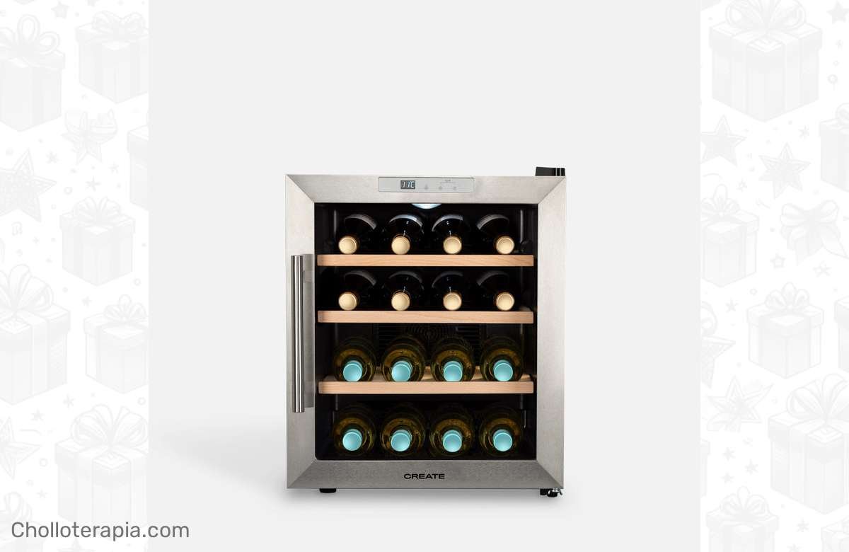 ¡Ahorra espacio y disfruta del vino perfecto con la vinoteca eléctrica Winecooler Wood L15!