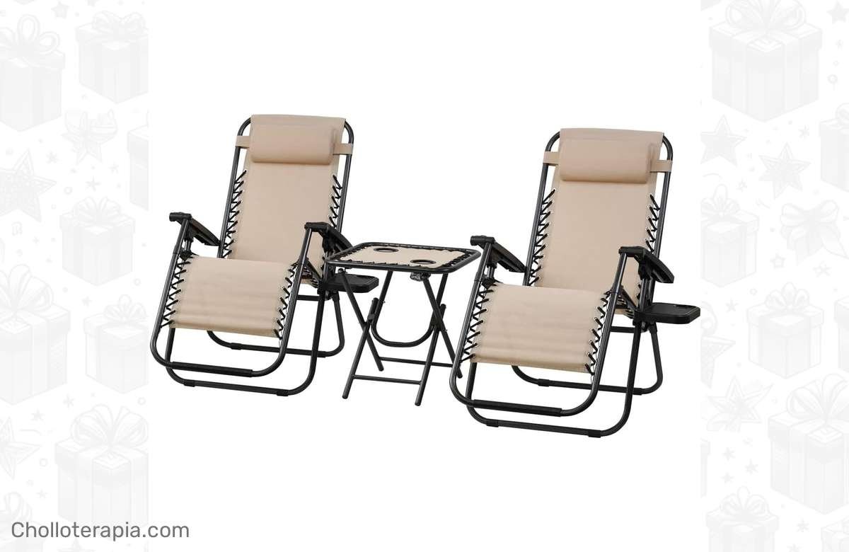 ¡Aprovecha esta oportunidad! 2 tumbonas plegables para exterior a precio de ganga.