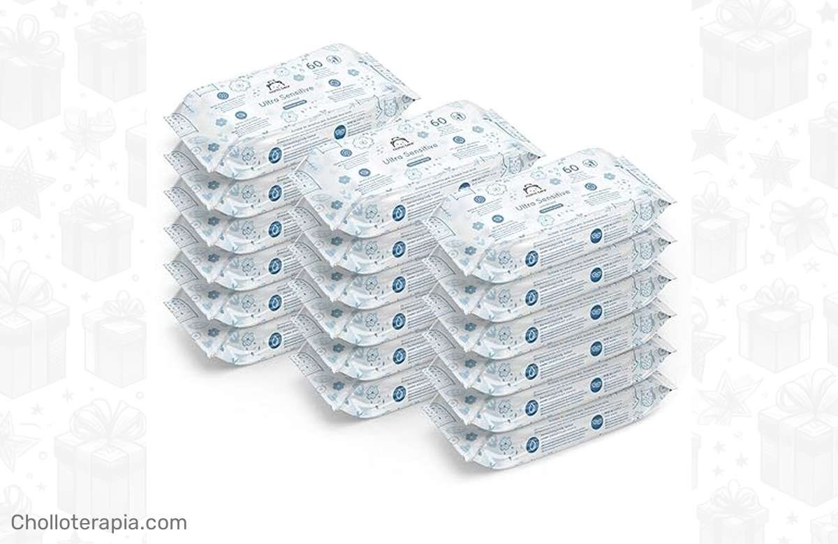 ¡Aprovecha la oferta ahora! Toallitas húmedas para bebé Mama Bear Ultra Sensitive: ¡pack de 1080 unidades a precio único!