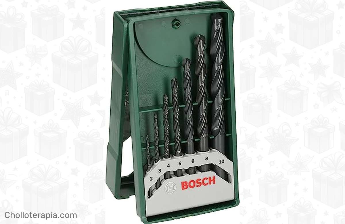 ¡Arrasa con este descuento alucinante en accesorios Bosch! ¡Pack Mini X-Line con 7 brocas para metal a precio de locura!