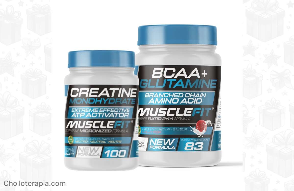 ¡Atrapa el pack! Glutamina, BCAA´s, Creatina Monohidrato y Shaker de regalo. ¡Solo en MuscleFit!
