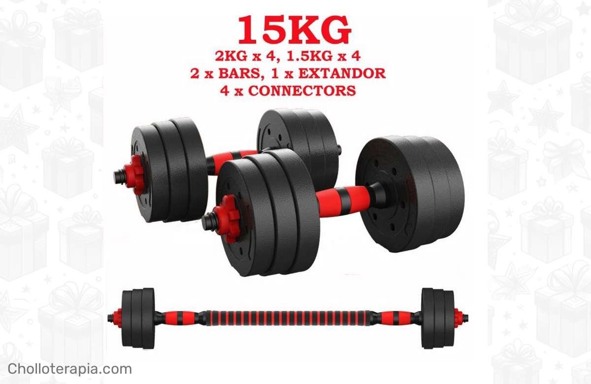 ¡Atrapa ya estas mancuernas ajustables y transforma tu entrenamiento!