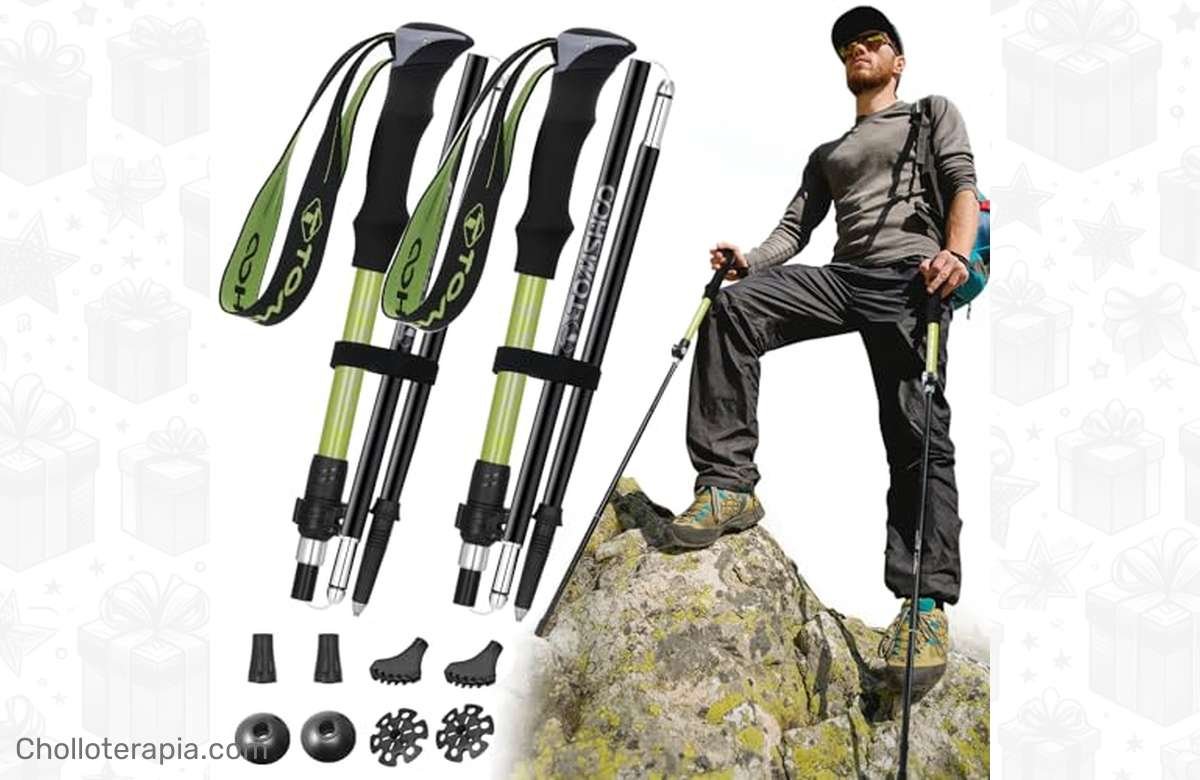 ¡Atrévete a conquistar la naturaleza con los bastones de senderismo plegables de TOMSHOO!