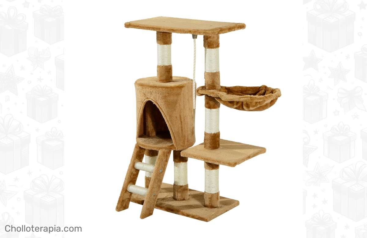 ¡Consigue el paraíso para tu gato con este árbol rascador en oferta!