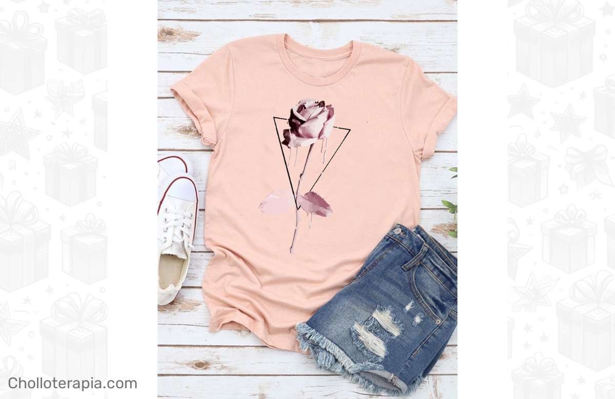 ¡Consigue tu camiseta de manga corta para mujer a precio de locura!