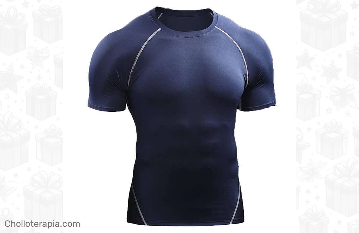 ¡Corre que vuelan! Camiseta deportiva de compresión para hombre: ¡una ganga para tus entrenamientos!