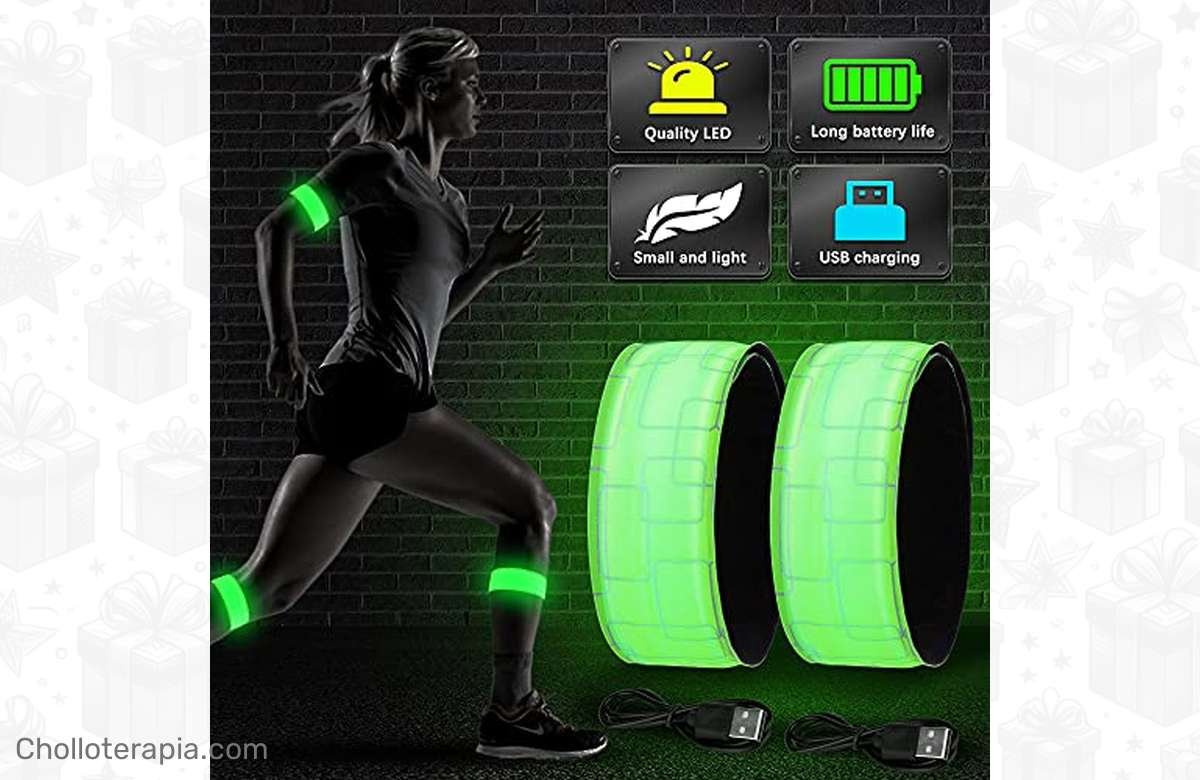 ¡Corre y pedalea con seguridad! Brazalete Reflectante Recargable con USB. ¡No dejes pasar esta oportunidad única!