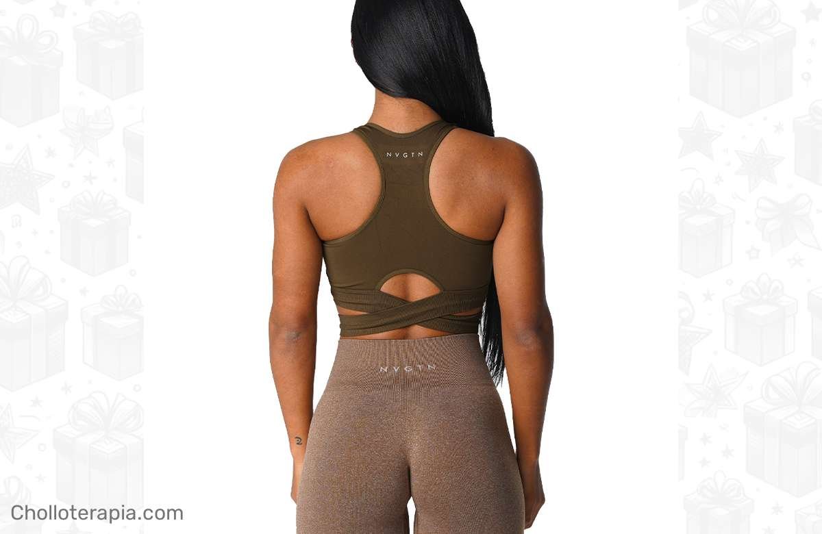 ¡Dale a tus pechos un impulso natural con este sujetador deportivo sin costuras!