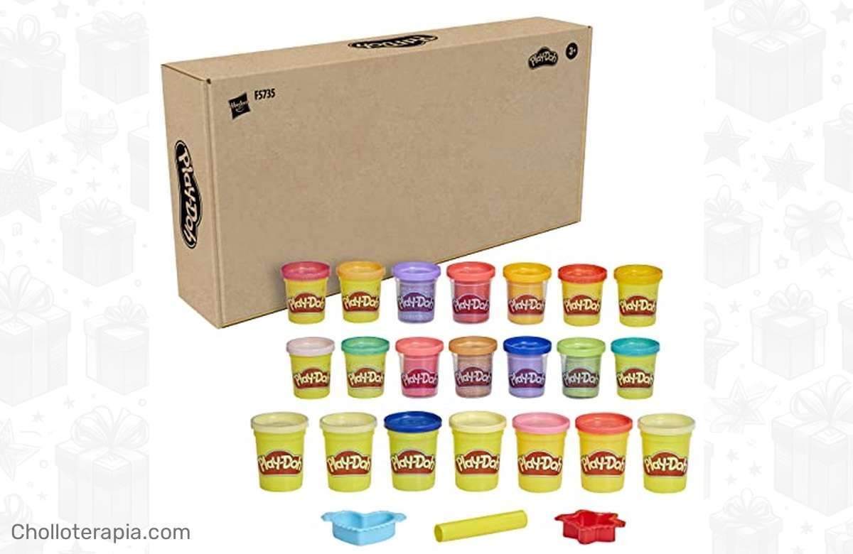¡Dale brillo a tu creatividad con este set de plastilina de 21 colores!