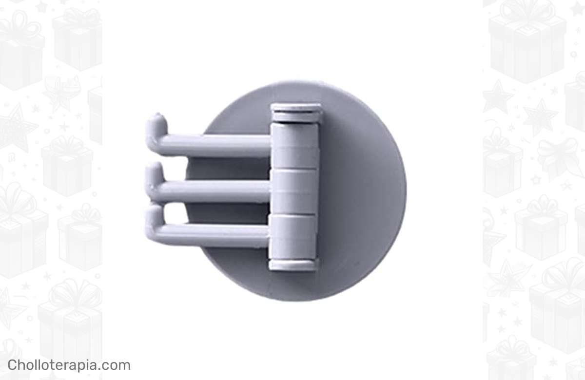 ¡Dale un giro a tu hogar con este resistente gancho plegable de 3 brazos!