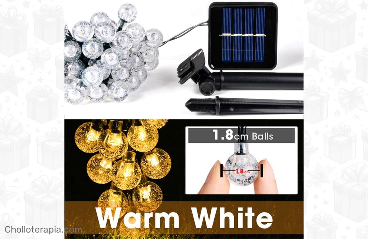 ¡Dale un toque mágico a tu Navidad con estas guirnaldas LED solares!