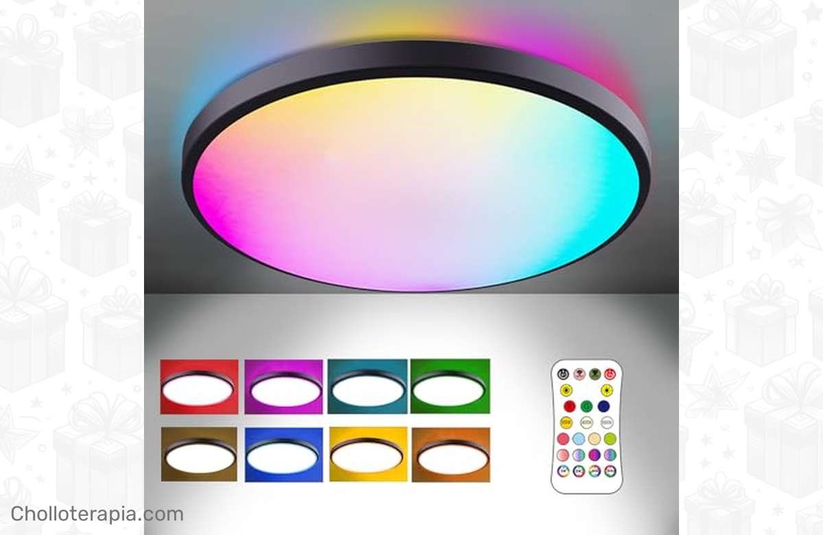 ¡Dale un toque moderno a tu casa con esta lámpara LED de techo!