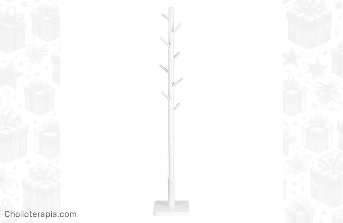 ¡Dale un toque único a tu recibidor con este perchero de madera maciza!