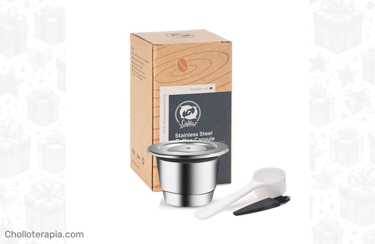 ¡Descubre la clave para un espresso perfecto en casa con esta cápsula de acero inoxidable para Nespresso!