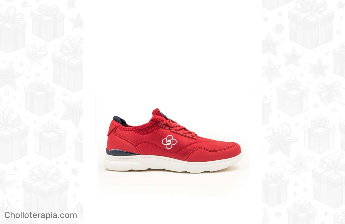 ¡Descuento explosivo en zapatillas rojas Spagnolo para hombres! ¡Corre a por ellas!