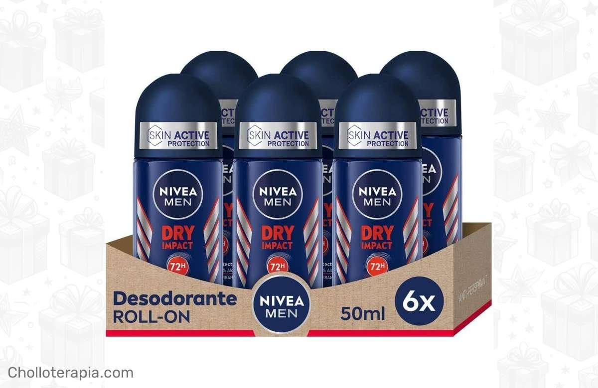 ¡Desodorante NIVEA MEN Roll on con 50% de descuento, corre que vuelan!