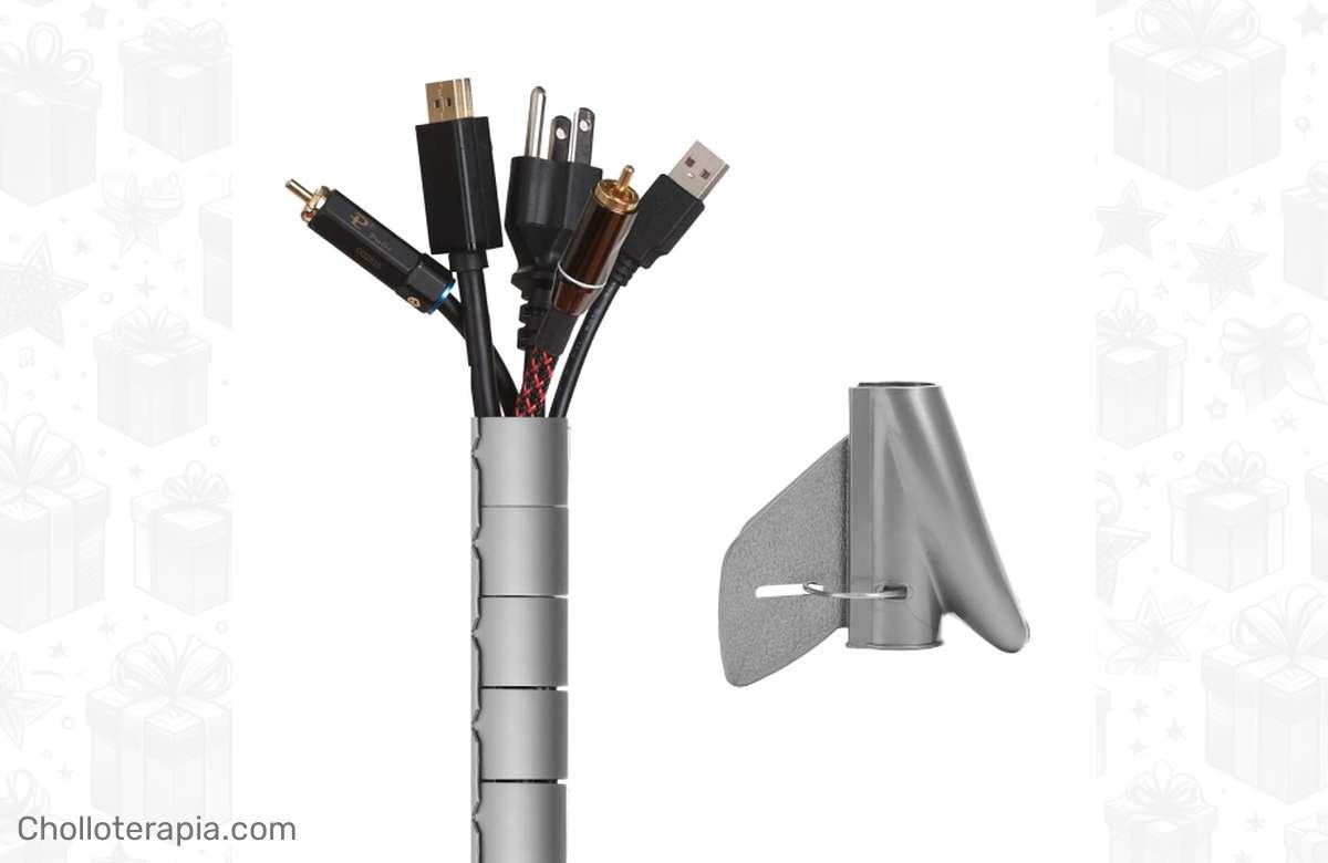 ¡Di adiós al caos de cables y mantén seguro a tus seres queridos con este genial organizador elástico!