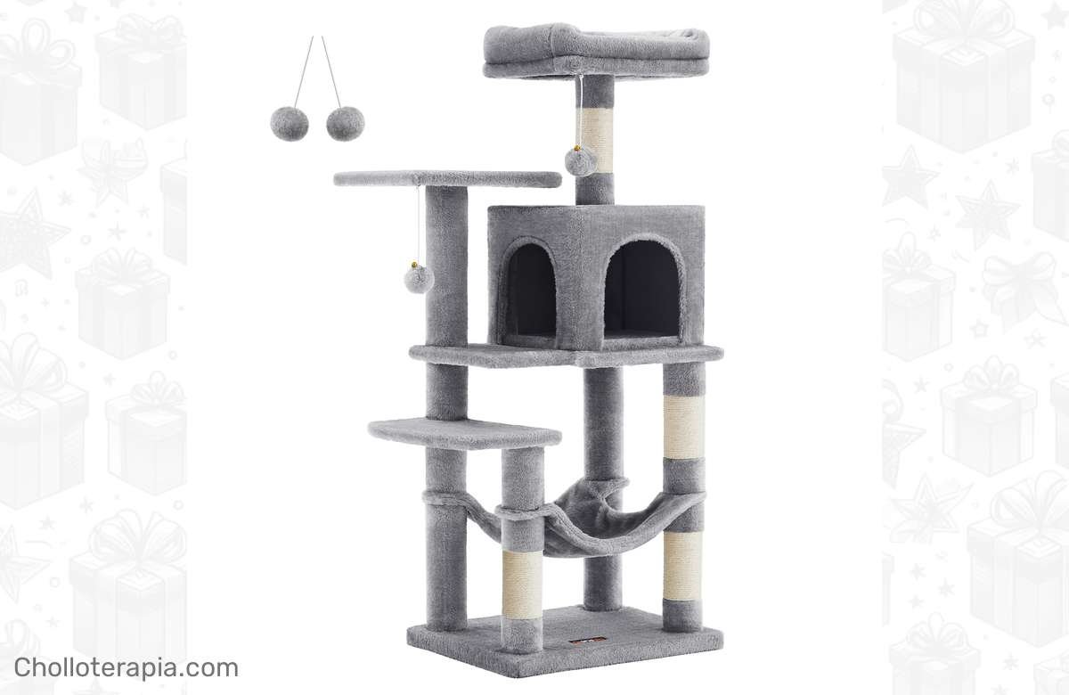 ¡El árbol para gatos que hará que tu minino se sienta en el paraíso!