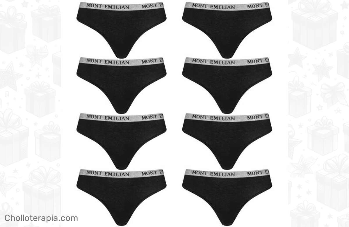 ¡El pack de tangas negras que no puede faltar en tu armario!