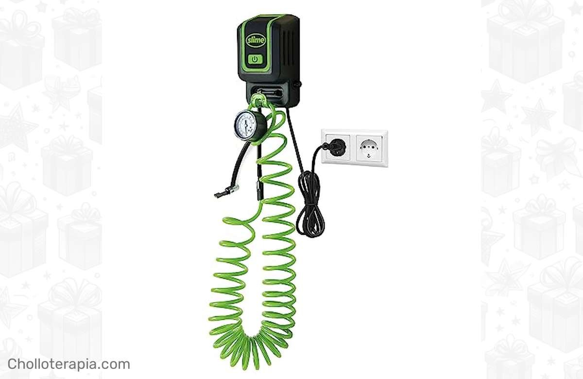 ¡Inflador Slime: La solución que necesitas para tus neumáticos! ¡Infla fácil y rápido!