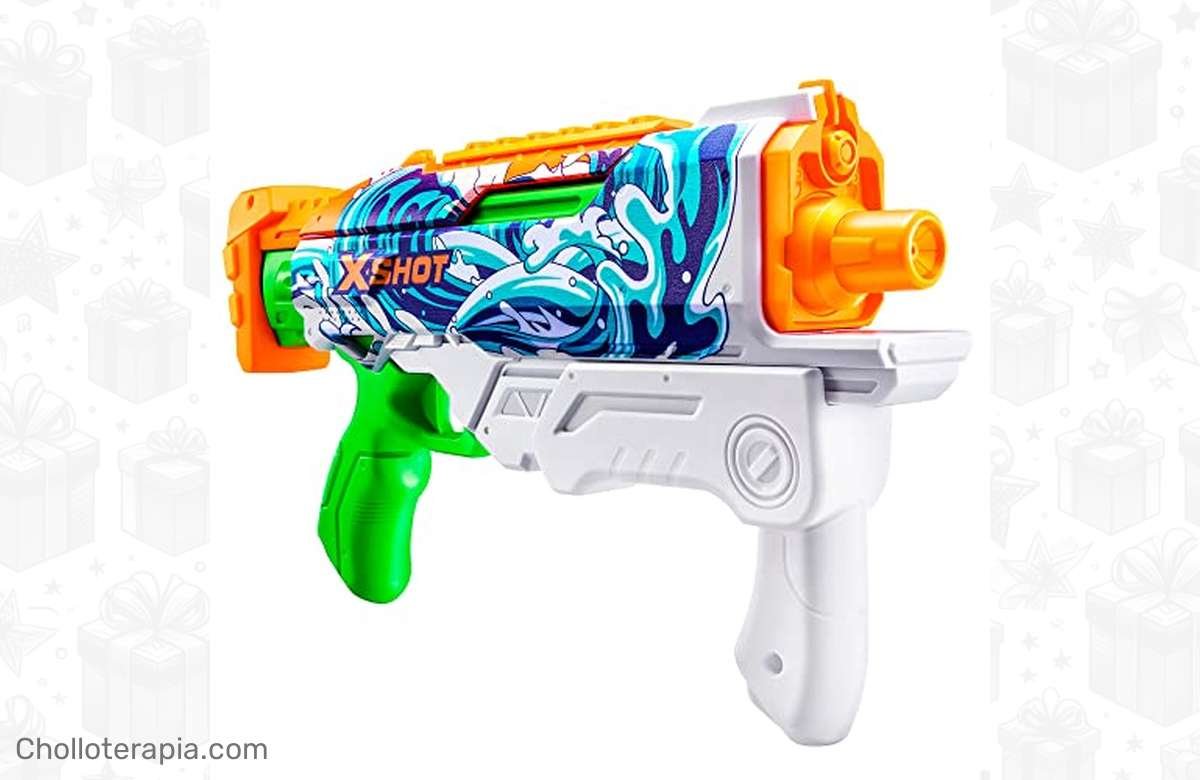 – ¡La pistola de agua X-Shot que hará que tus hijos no quieran parar de jugar! ¡Consíguela ya!