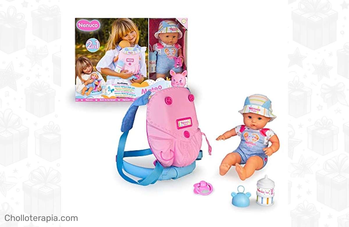 ¡Lleva a tu Nenuco de paseo con esta mochila 2 en 1! ¡No te lo pierdas!
