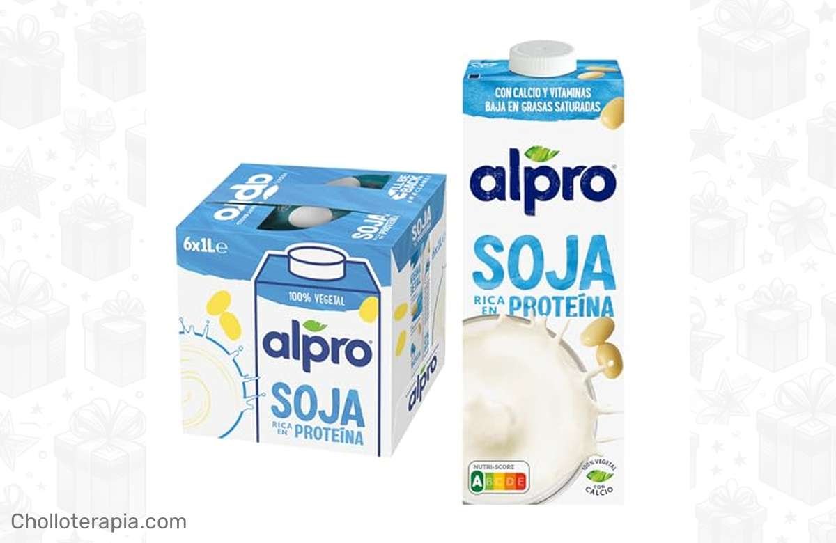 ¡No dejes pasar esta ganga! Pack de 6 x 1L de Alpro Bebida Vegetal de Soja a precio irresistible